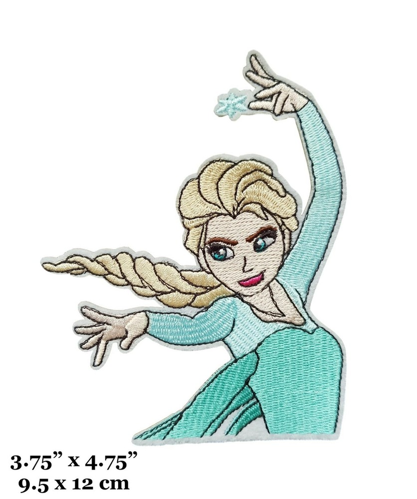 Frozen Elsa Snow Queen Embroidered Iron On Patch