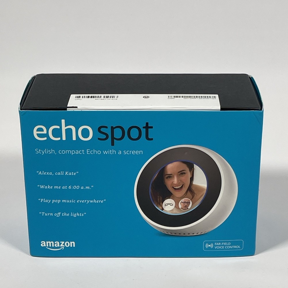 Amazon Echo Spot Smart Assistant - White