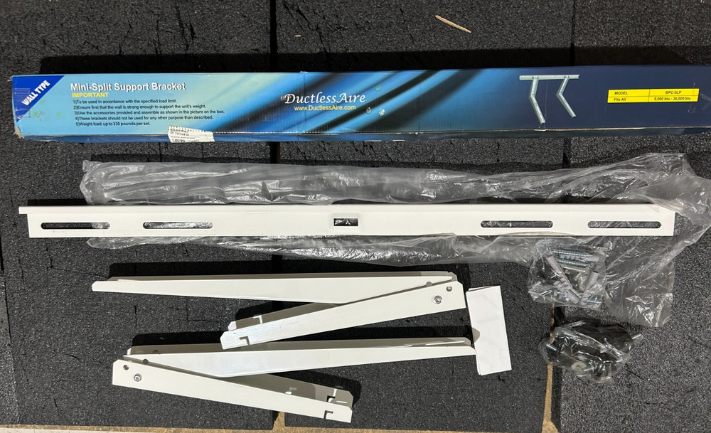 NEW BPC-3LP DuctlessAire Outdoor Min Split/HVAC/Compressor Wall Mounting Bracket