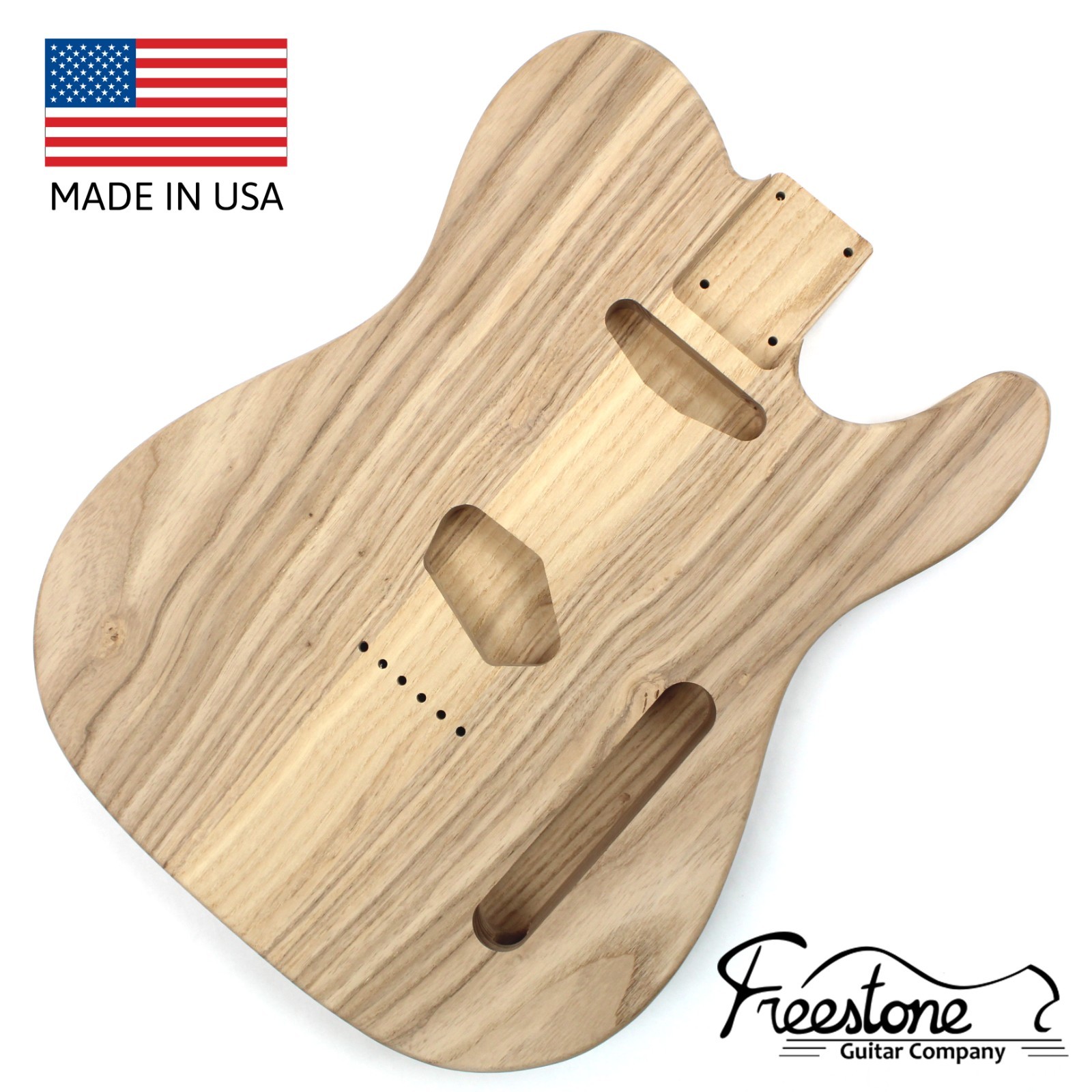 Guitar Body - T-Style - Ash - 2 or 3 Piece-Unfinished-Fits Fender Telecaster