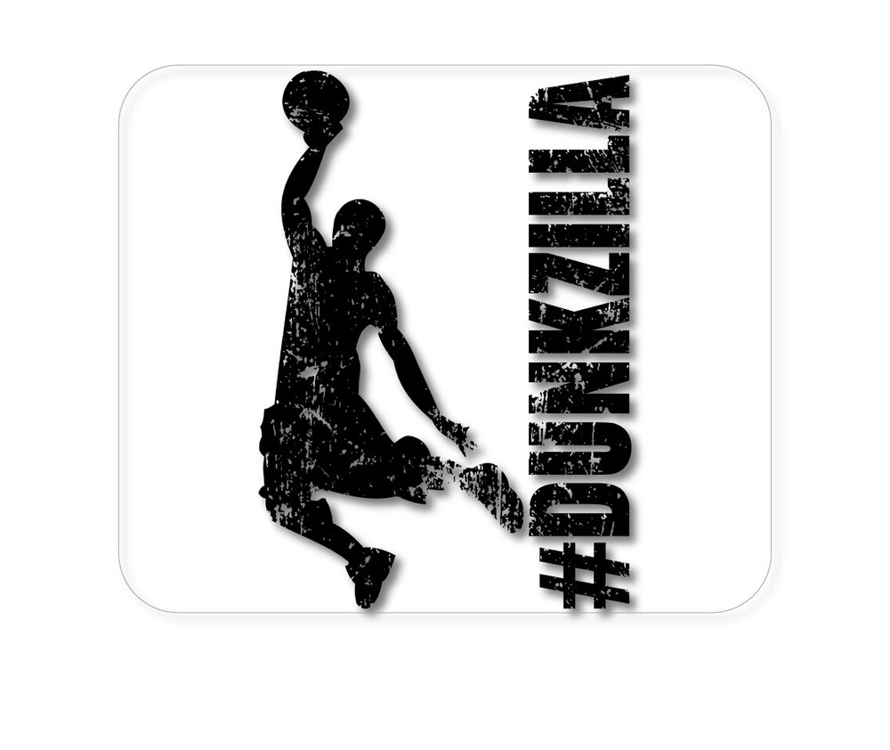 CUSTOM Mouse Pad 1/4 - #Dunkzilla Dunk Basketball