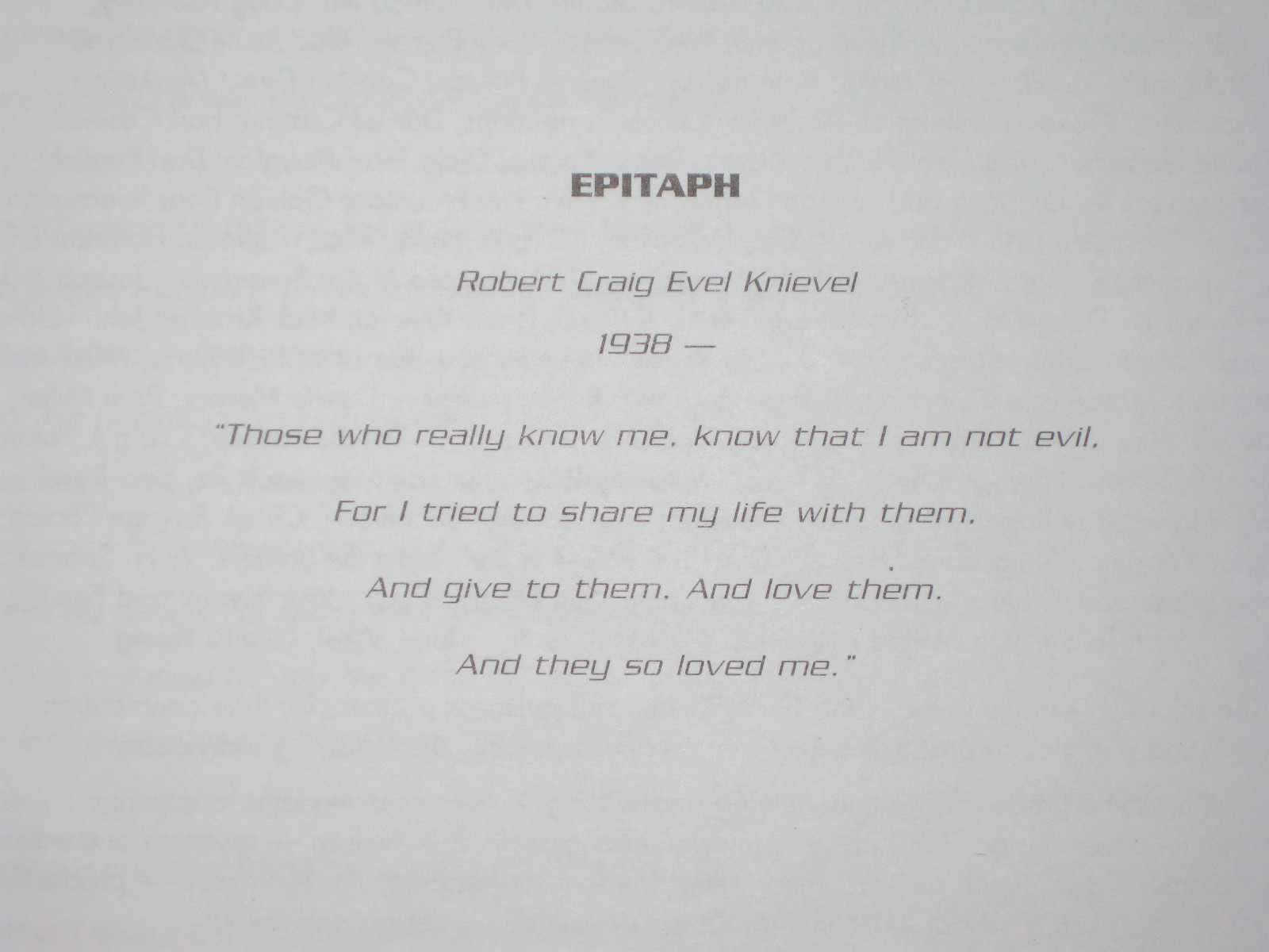 NEW Evel Knievel "Evel Ways" Book -Out of print in 1999- ONLY book "EK" WROTE!!!