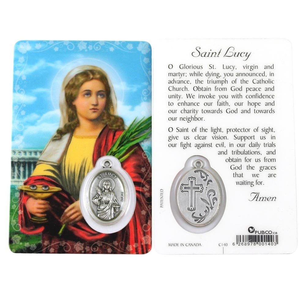 Saint Lucy, Prayer Card