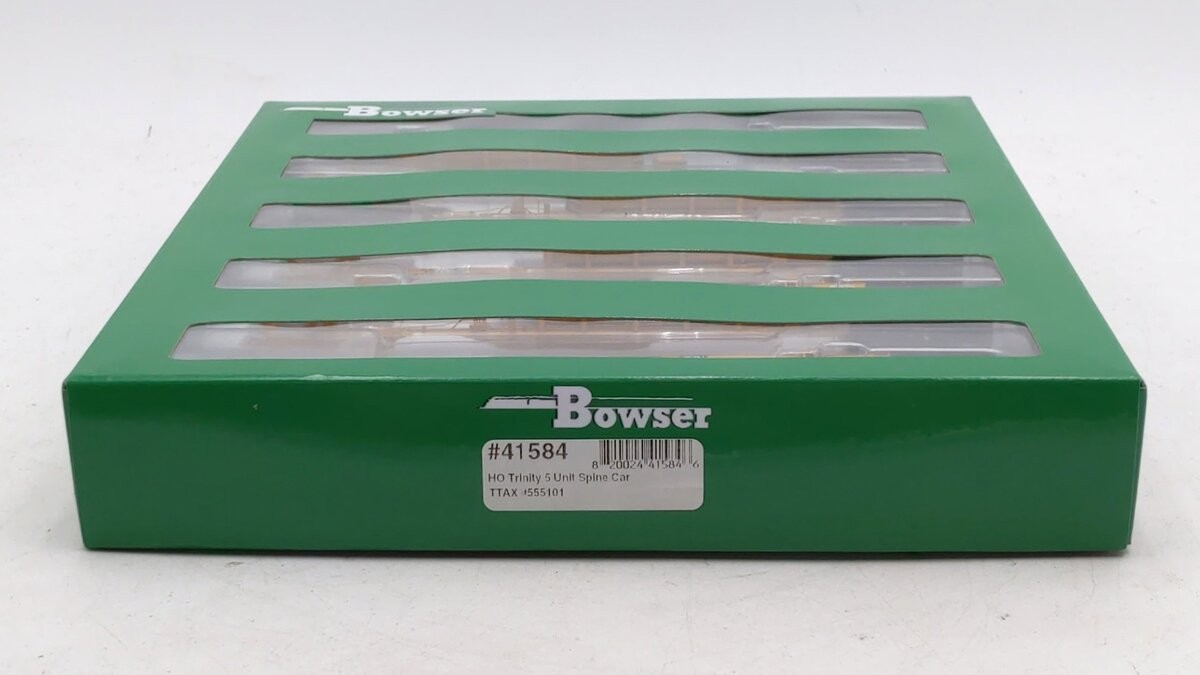 Bowser 41584 HO Scale TTX Corporation Spine Cars #555101 (Set of 5) NIB