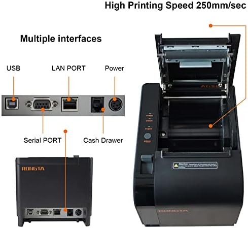 Thermal Receipt Printer 80mm USB LAN