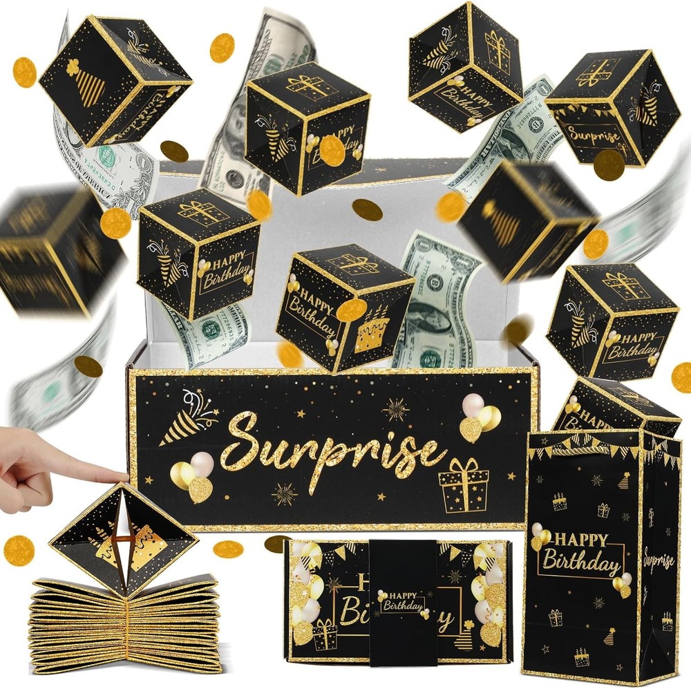 Birthday Surprise  Box Explos for Money, Exploding Money