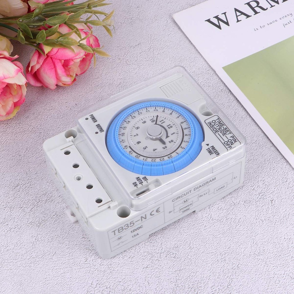 Mechanical Timer 12Vac/Dc Precise Time Control Portable Kitchen Timer for Coo...
