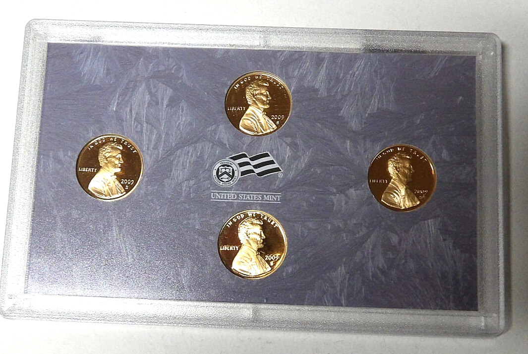 2009-S Lincoln Bicentennial 4 Coin Proof Set - No Box or COA