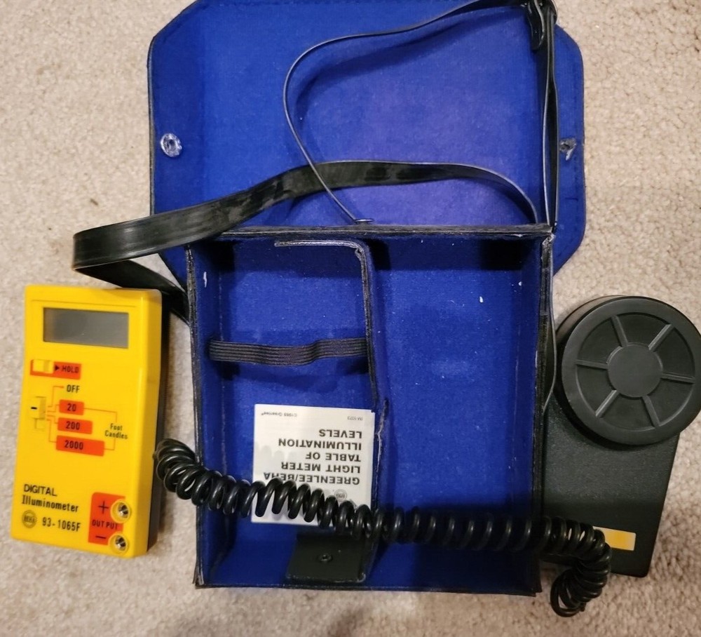 BEHA 93-1065F DIGITAL ILLUMINOMETER LIGHT METER 3 RANGE