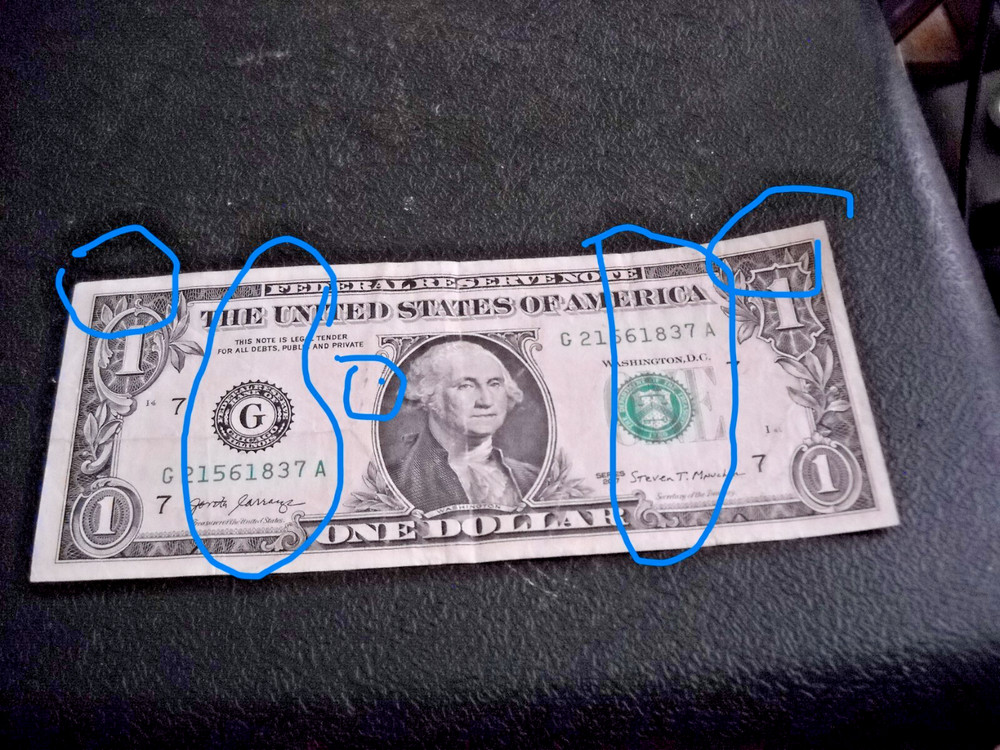 2017A ERROR $1.00 BILL
