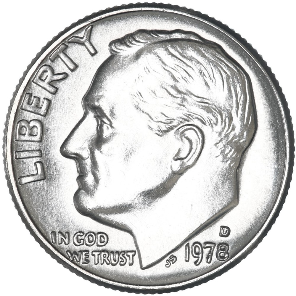 1978 D Roosevelt Dime Gem BU Coin
