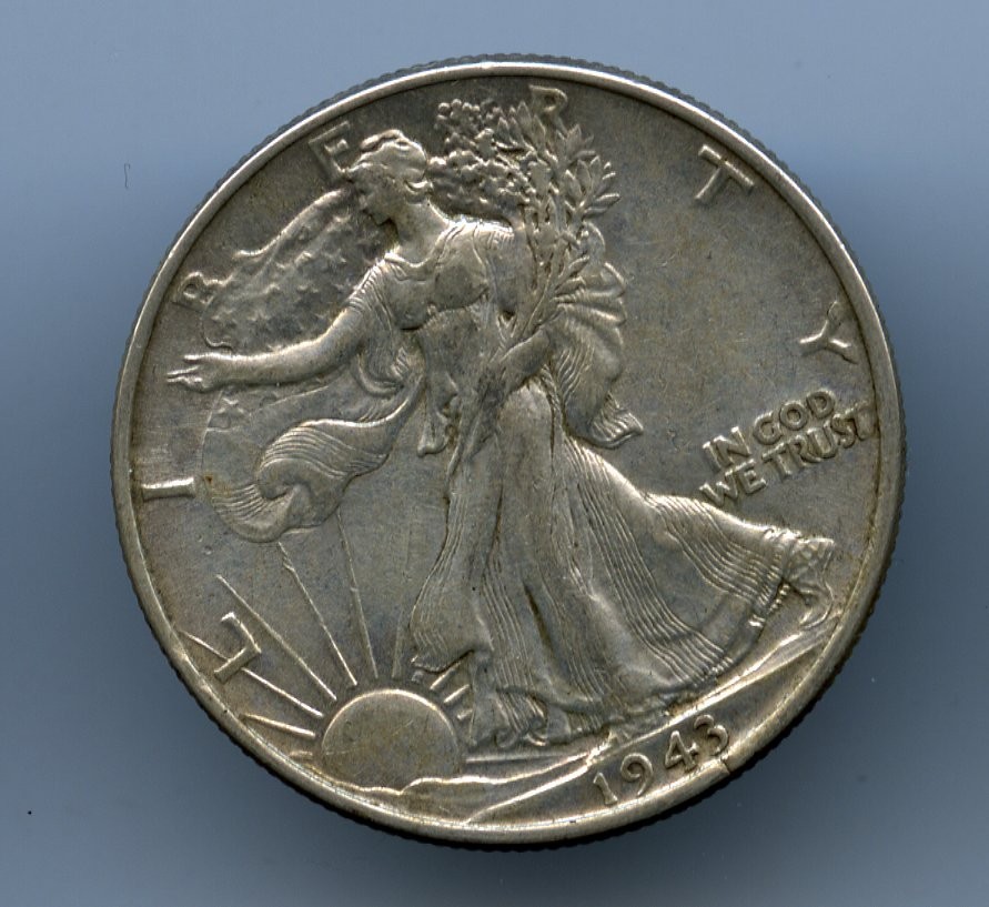 Circulated Walking Liberty Silver Half Dollars - Various Dates, Mintmarks - 6pcs
