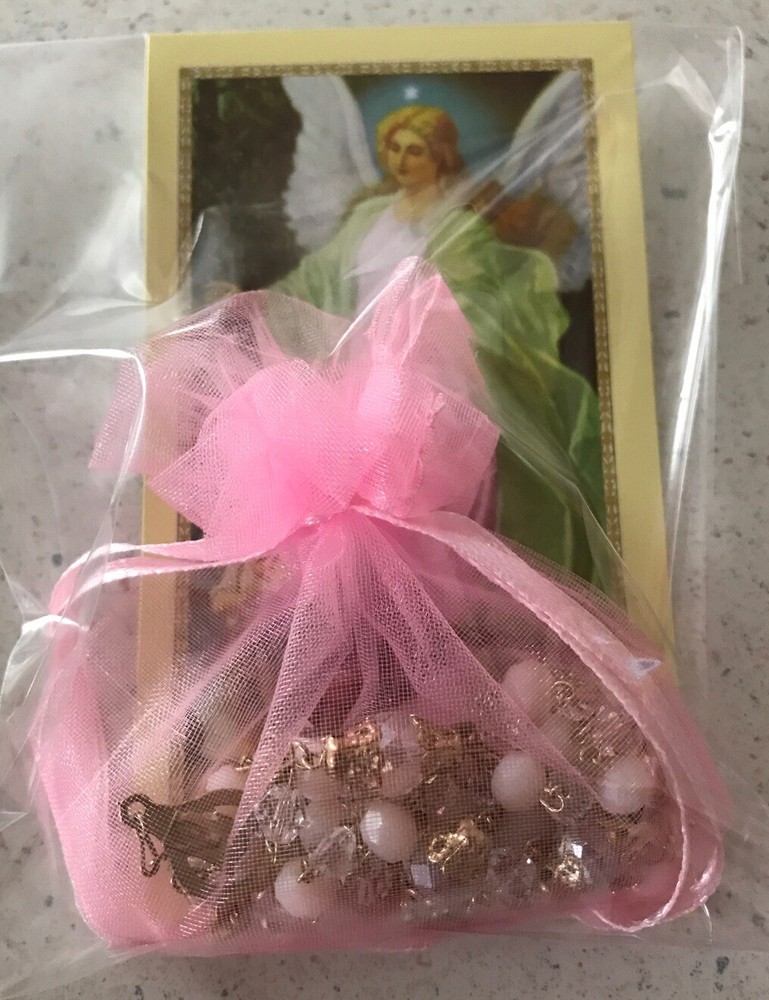 BEAUTIFUL HANDMADE ROSARY WITH CRYSTAL BEADS.