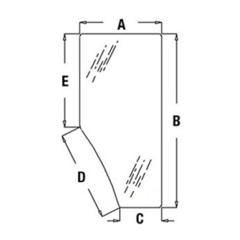 Cab Glass Door - LH Fits John Deere 6620 6410 6400 7520 6300 6600 6110 6310 6210