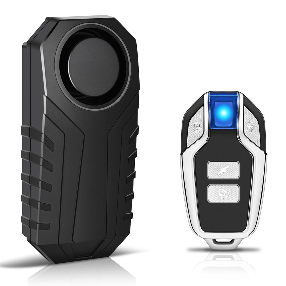 Wireless Bike Alarm, Security System with Remote Control, Anti-Theft