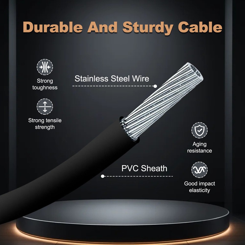 Left Side Hinged Door Latch Release Cable for 2003-2014 Ford E150 E250 E350 Van