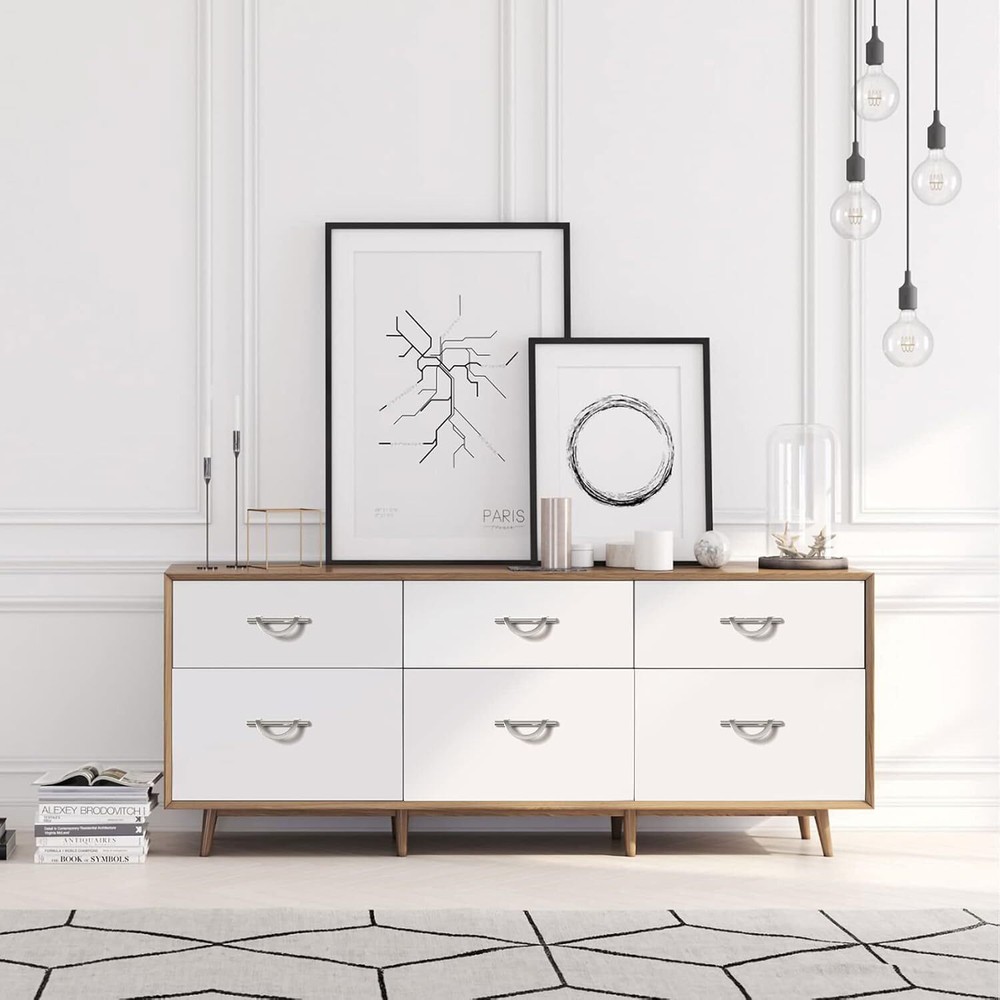 10-Pack Brushed Satin Nickel Cabinet Pulls Kitchen Cabinet Pulls Hardware