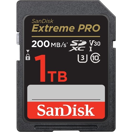 Sandisk Extreme Pro SD Card 128GB 256GB 512GB 1TB Memory Card Canon Nikon & More