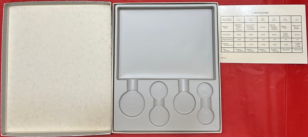 1987 Canada Specimen Set Plus COA & Box