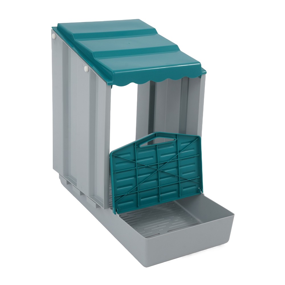 4-Compartment Chicken Nesting Box, Chicken Laying Box with Egg Collection