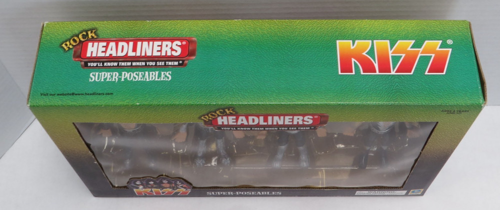KISS DESTROYER ROCK HEADLINERS SUPER POSEABLES SET IN EXCLUSIVE SEALED BOX 2000