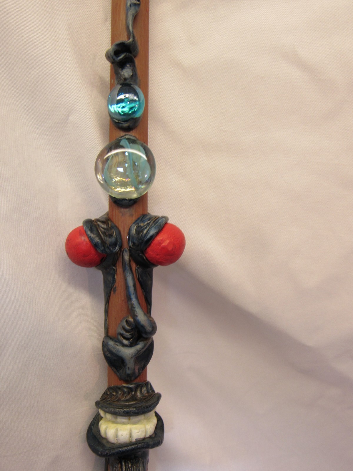 Whimsical Handmade Wooden Blowgun