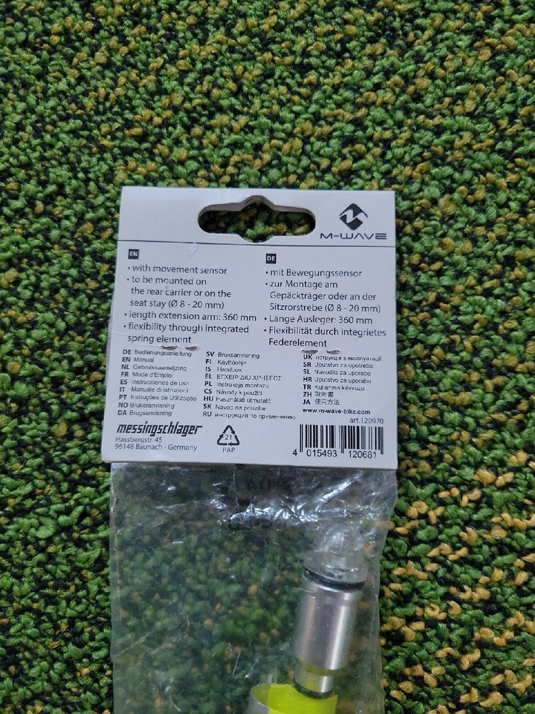 M-wave safety flag pole