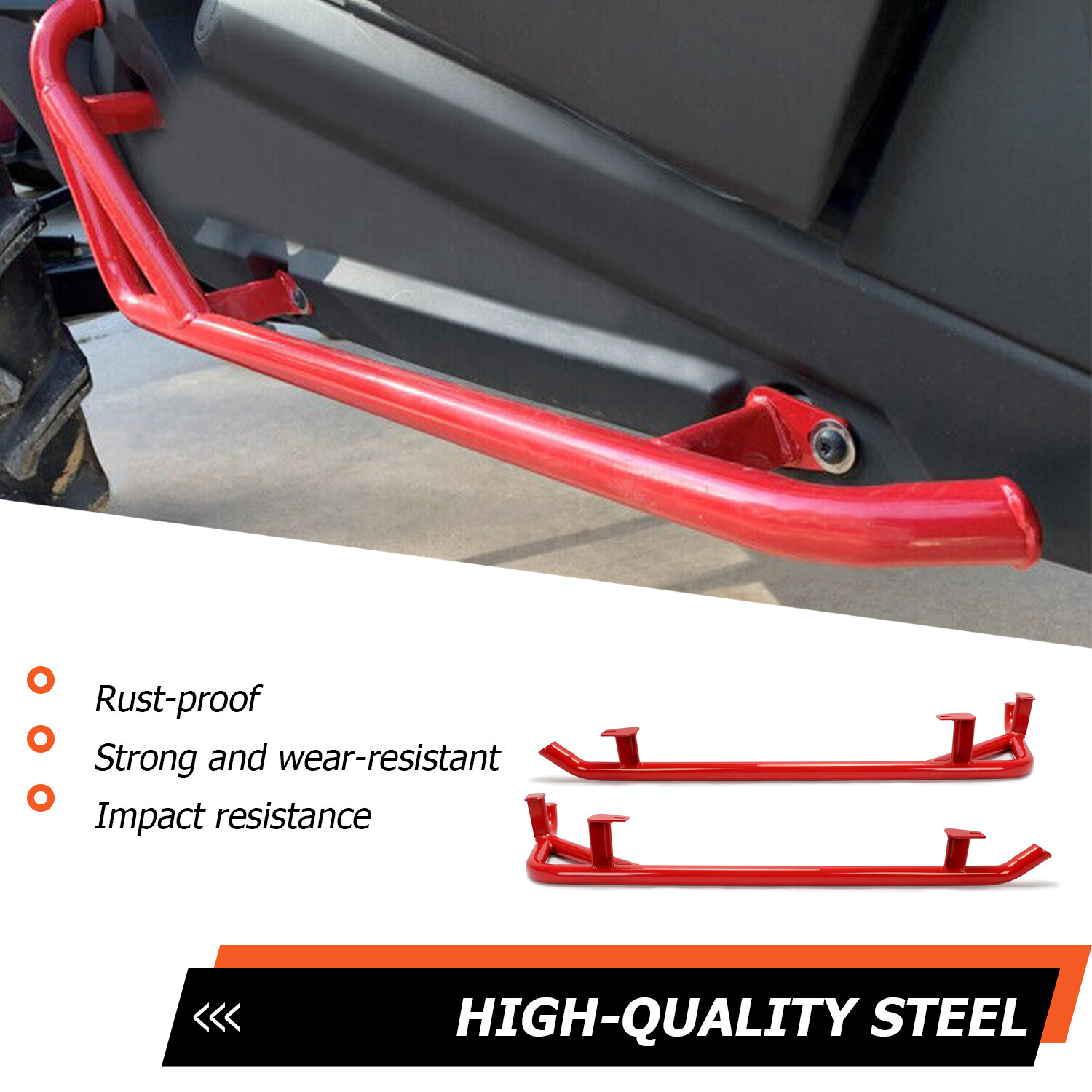 Side Steps Nerf Bars Rock Slider For 14-22 Polaris RZR XP 1000 900 Trail 2Dr UTV