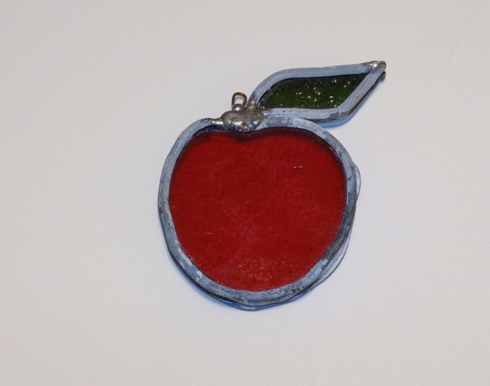 Stained Glass Apple Red Fruit