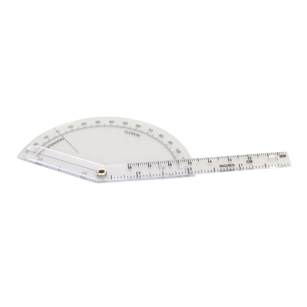 Orthopedic Protractor Transparent Plastic Accurate Range For Joint Measurement