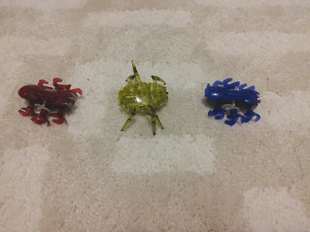 Lot of 3 Hexbug Nano Bug Space Bugs Rovers