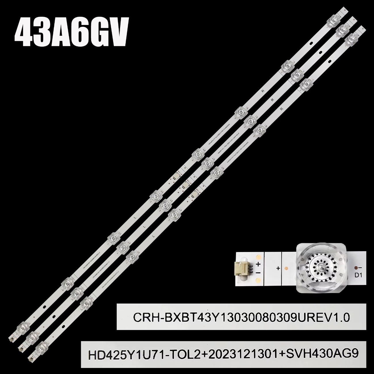 LED Strips For Hisense 43A6G 43C350KU 43A68G 43A6GX3 43A6H 43E3G SVH430AG9