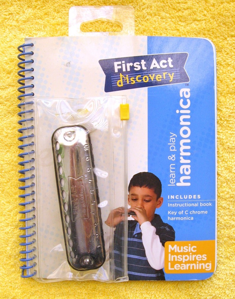 First Act Learn & Play Harmonica With Harmonica For Beginners NEW