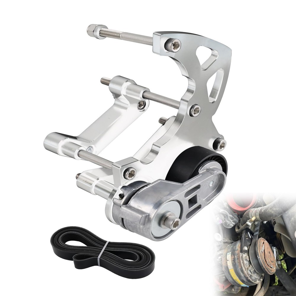 VVORHSBELL LS Swap R4 AC Compressor Bracket Kit, Silver