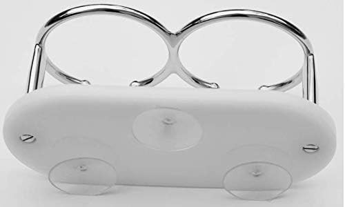 Stainless Double Ring Drink Holder with Mounting Suction Cups