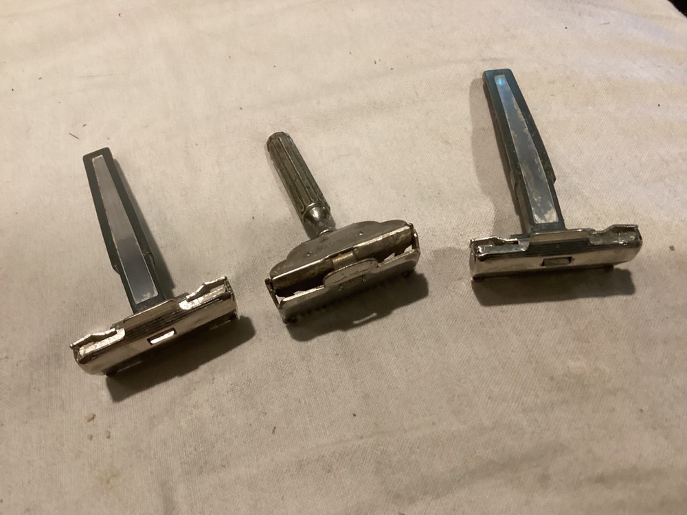 3 Vintage Gem Safety Razors