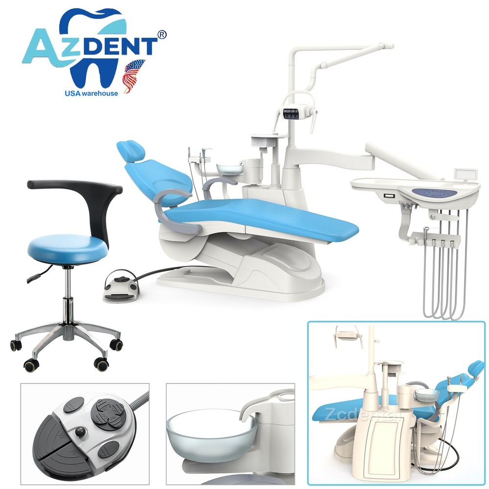 Dental Unit Chair Computer Controlled Automatic Control System+Dentist Stool FDA