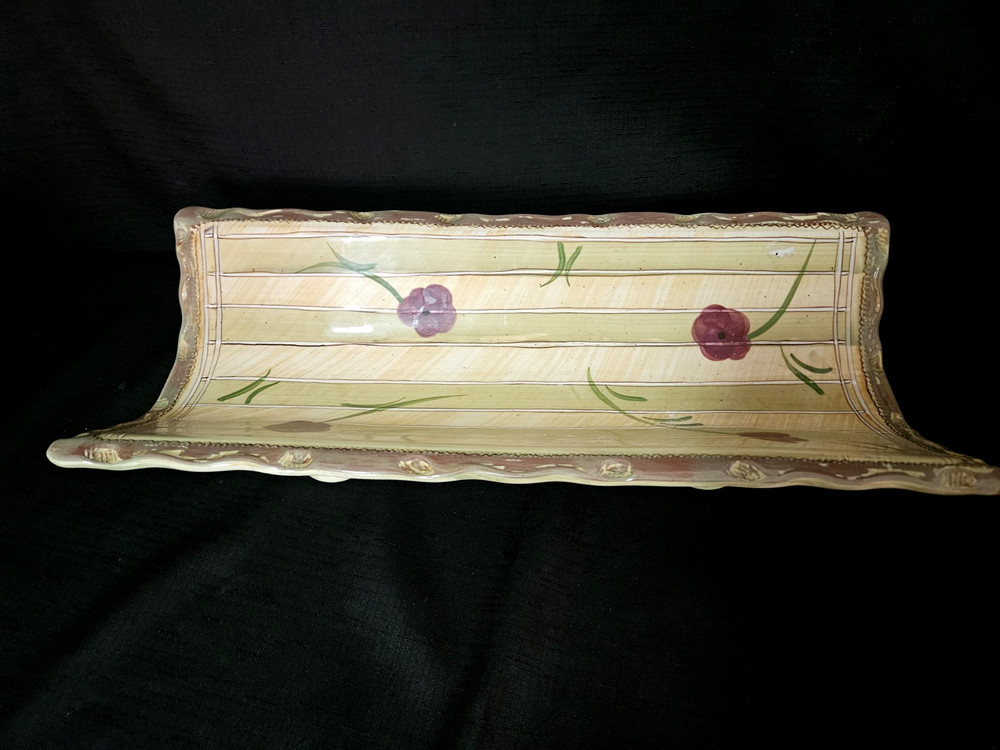RARE Abigails Amelie Collection Footed Serving Tray - 18"