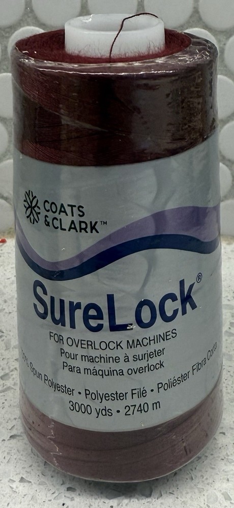 Coats 6110-430 Surelock Overlock Thread 3,000yd-Ruby (B)
