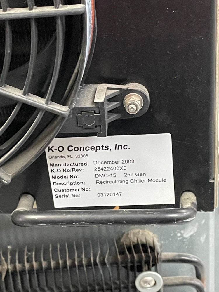 K-O Concepts Recirculating Water Chiller