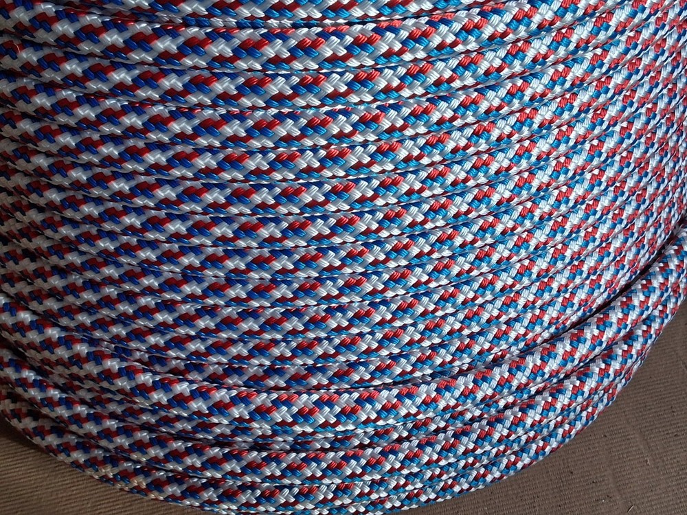 9/16 x 100 ft. Double Braid-Yacht Braid Polyester Rope. RWB