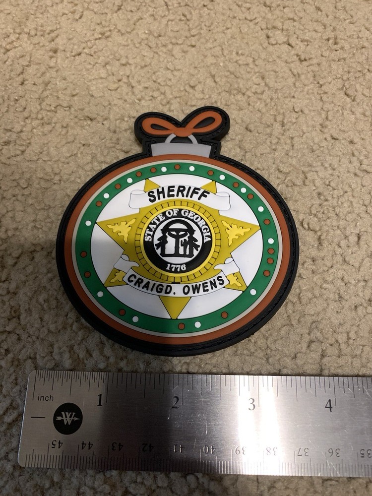 Georgia Sheriff Craig D. Owen’s 3D Hook Loop Christmas Patch