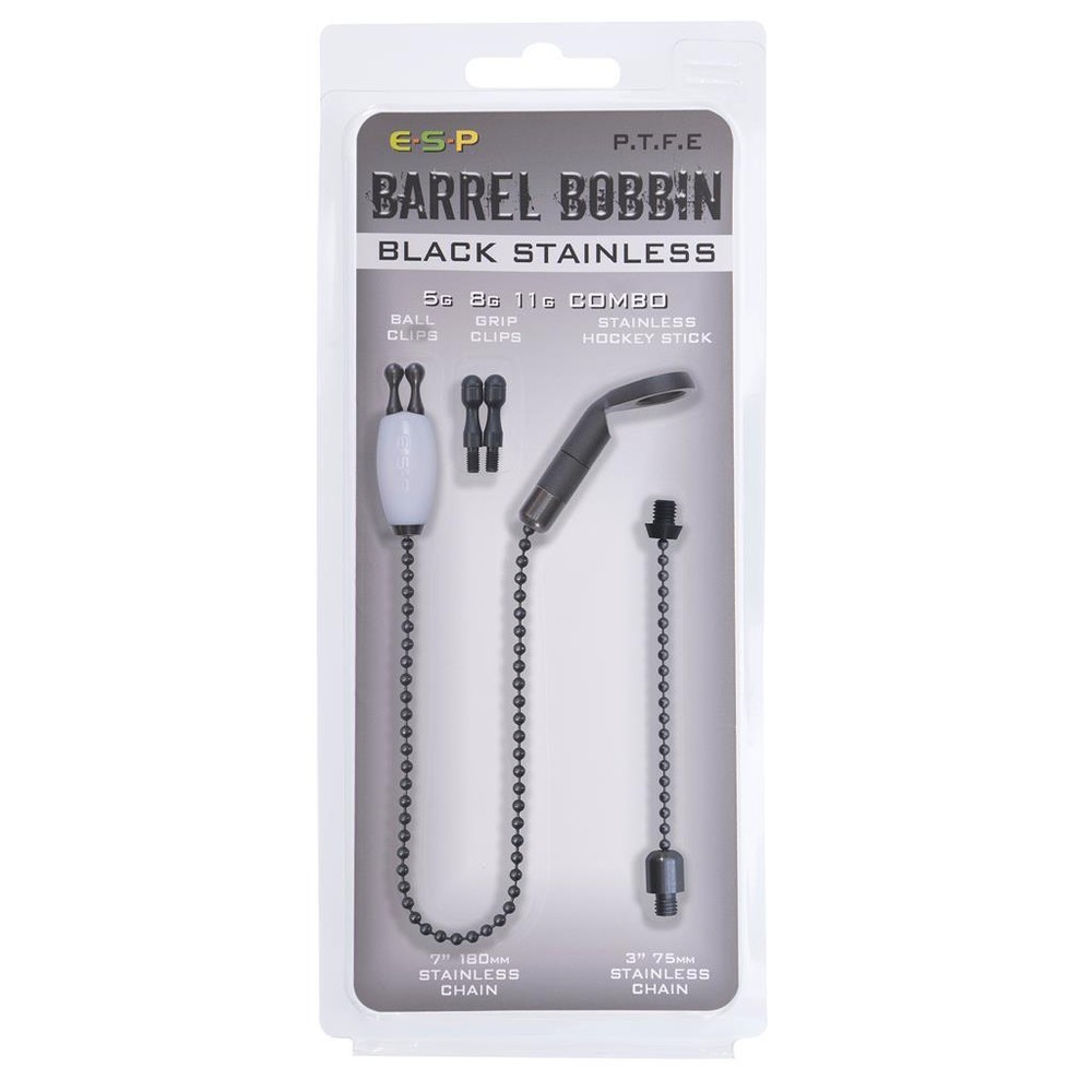 ESP Black Stainless Bobbin Kit White - CARP HANGERS -