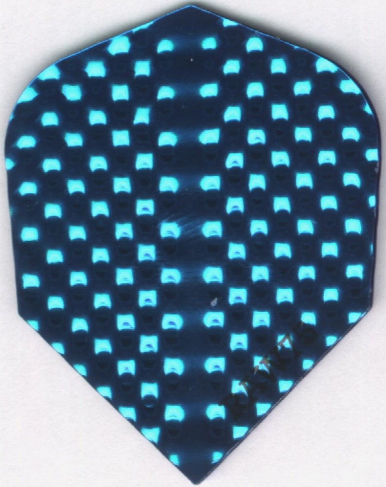 Bright Blue Dimplex Dart Flights: 3 per set