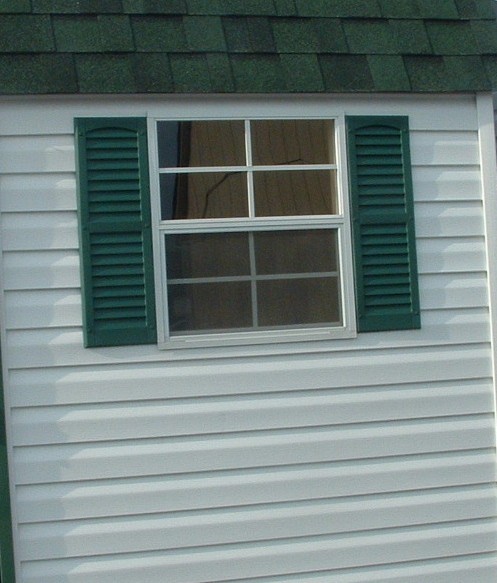 Shed Window 24 x 27 SAFETY / TEMPERED GLASS White Flush Playhouse Treehouse