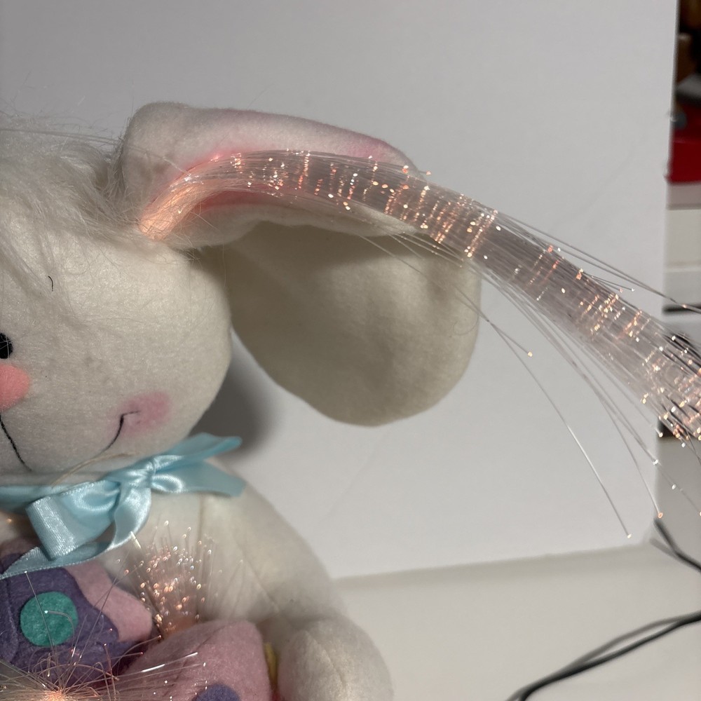 Fiber Optic Easter Bunny 11” Tall
