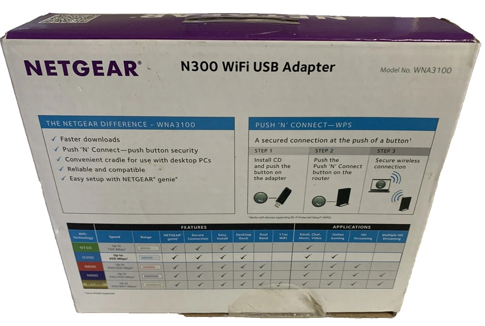 NetGear WNA3100 (606449067774) Wireless Adapter