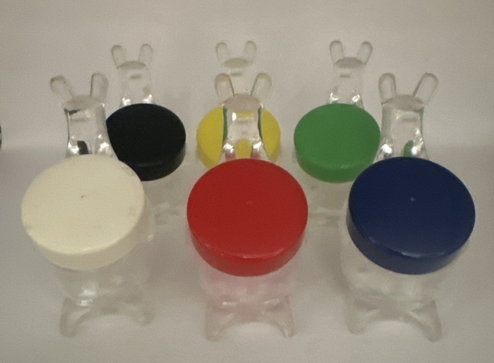 Kangaroo Acrylic Storage Jars Multi Colors Excellent Plus