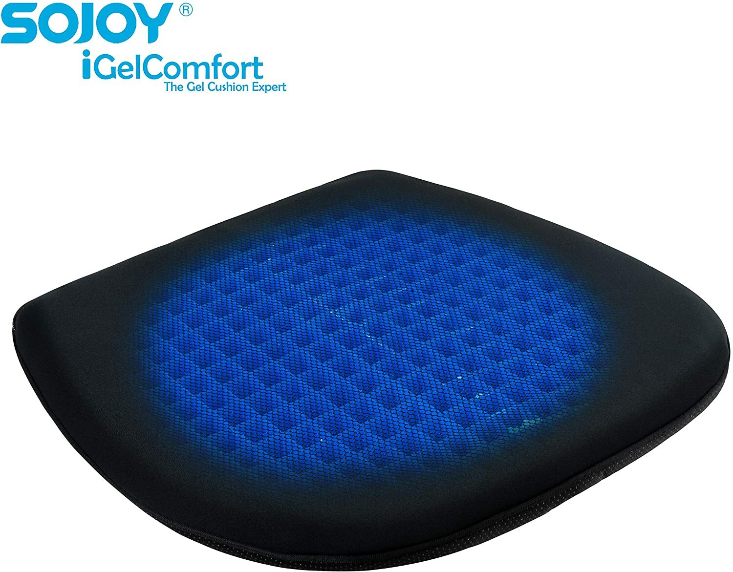 Sojoy All Gel Seat Cushion Coccyx Orthopedic Pad for Car Seat Home/Office Chair