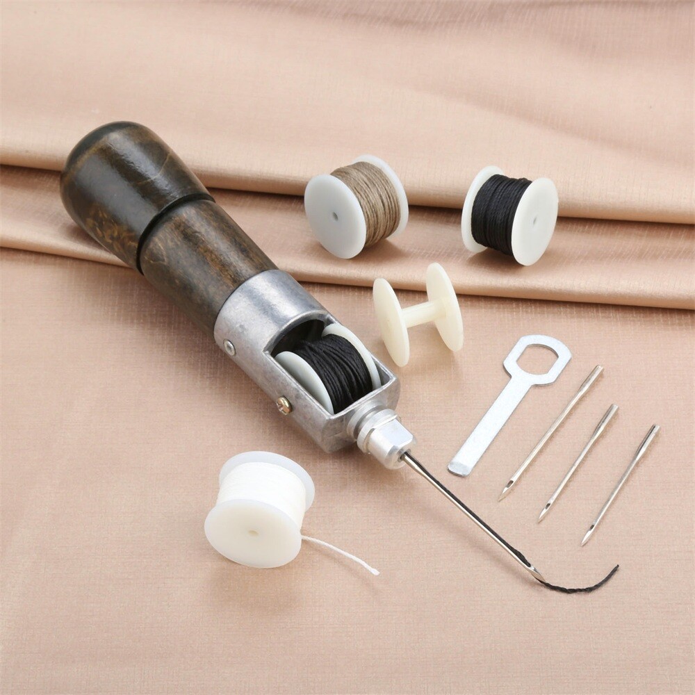 Lock Stitching Tool Needle Thread Leather Stitching Tool Belt Strips Shoemaker